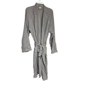 Parachute Unisex Waffle Robe Grey Bathrobe 100% Turkish Cotton Size XL